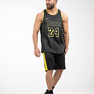 ست رکابی و شلوارک بسکتبالی مردانه لیکرز سوزنی کد 2818