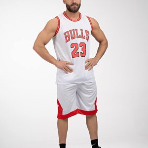 ست رکابی و شلوارک بسکتبالی مردانه بولز سوزنی کد 2846