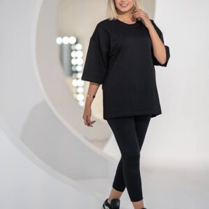 تیشرت ورزشی لانک قواره دار نخ پنبه لطیف کد 14064